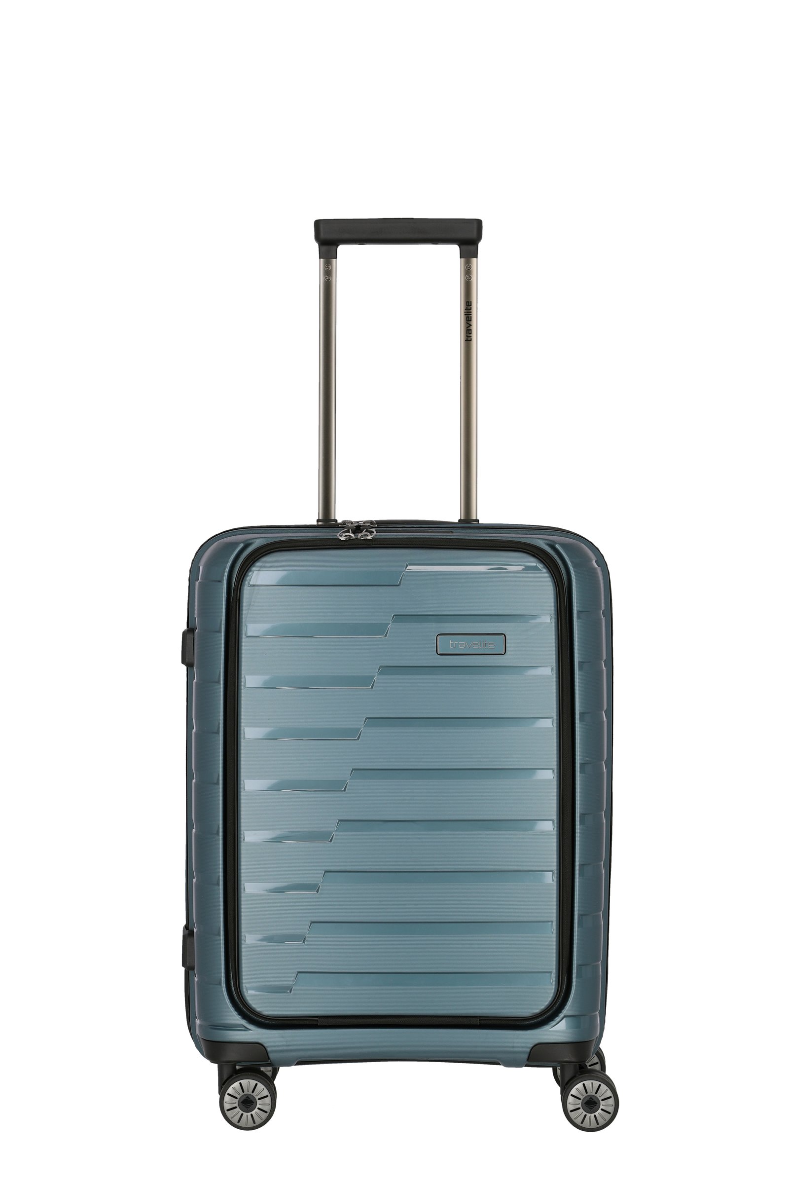 Travelite AIR BASE 4w Trolley S Vortasche, Eisblau