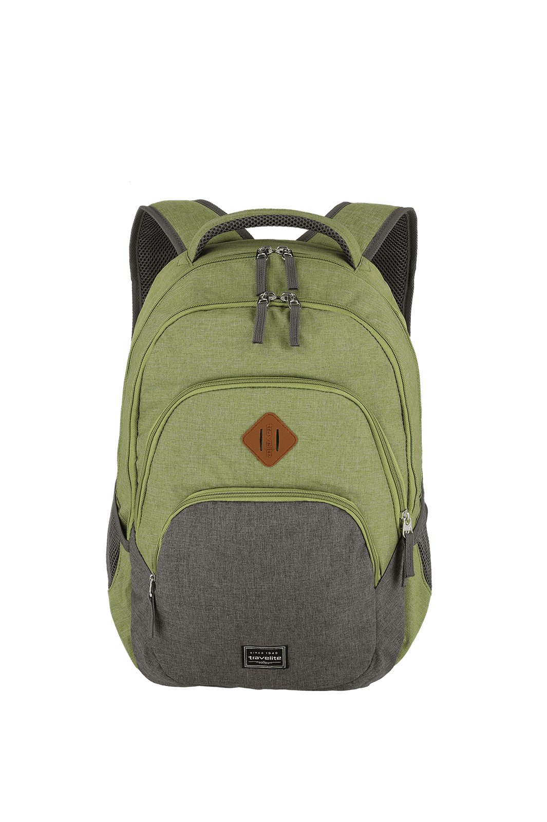 Travelite BASICS Rucksack Melange, Grün/Grau