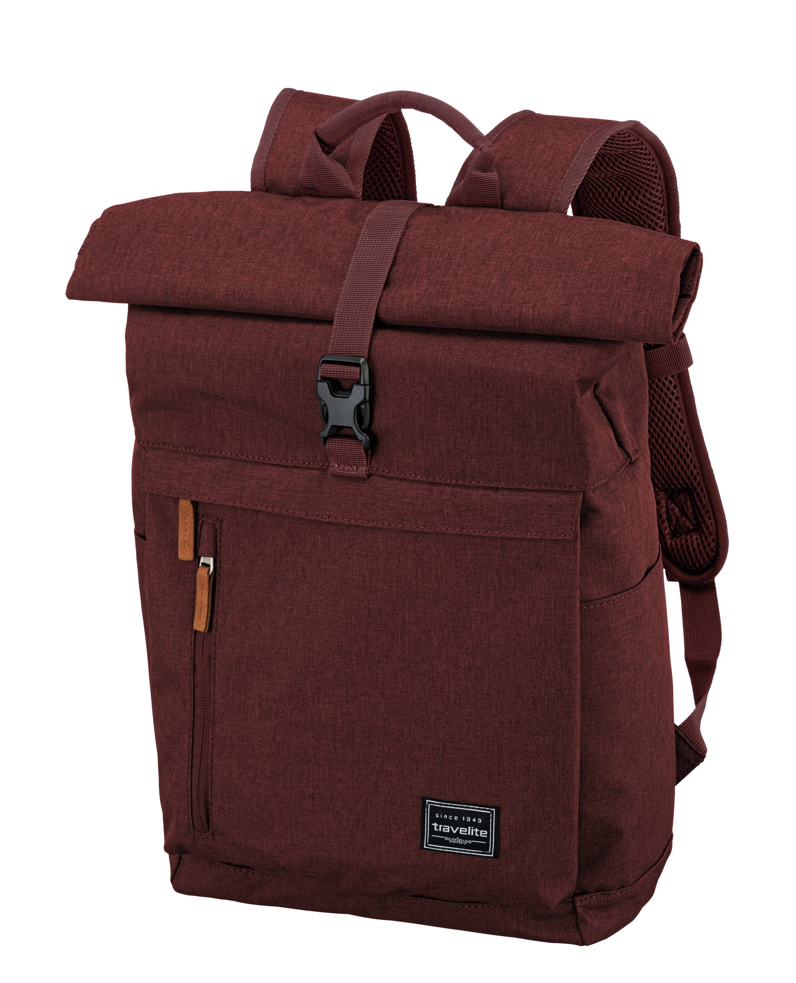 Travelite BASICS Rollup Rucksack, Bordeaux